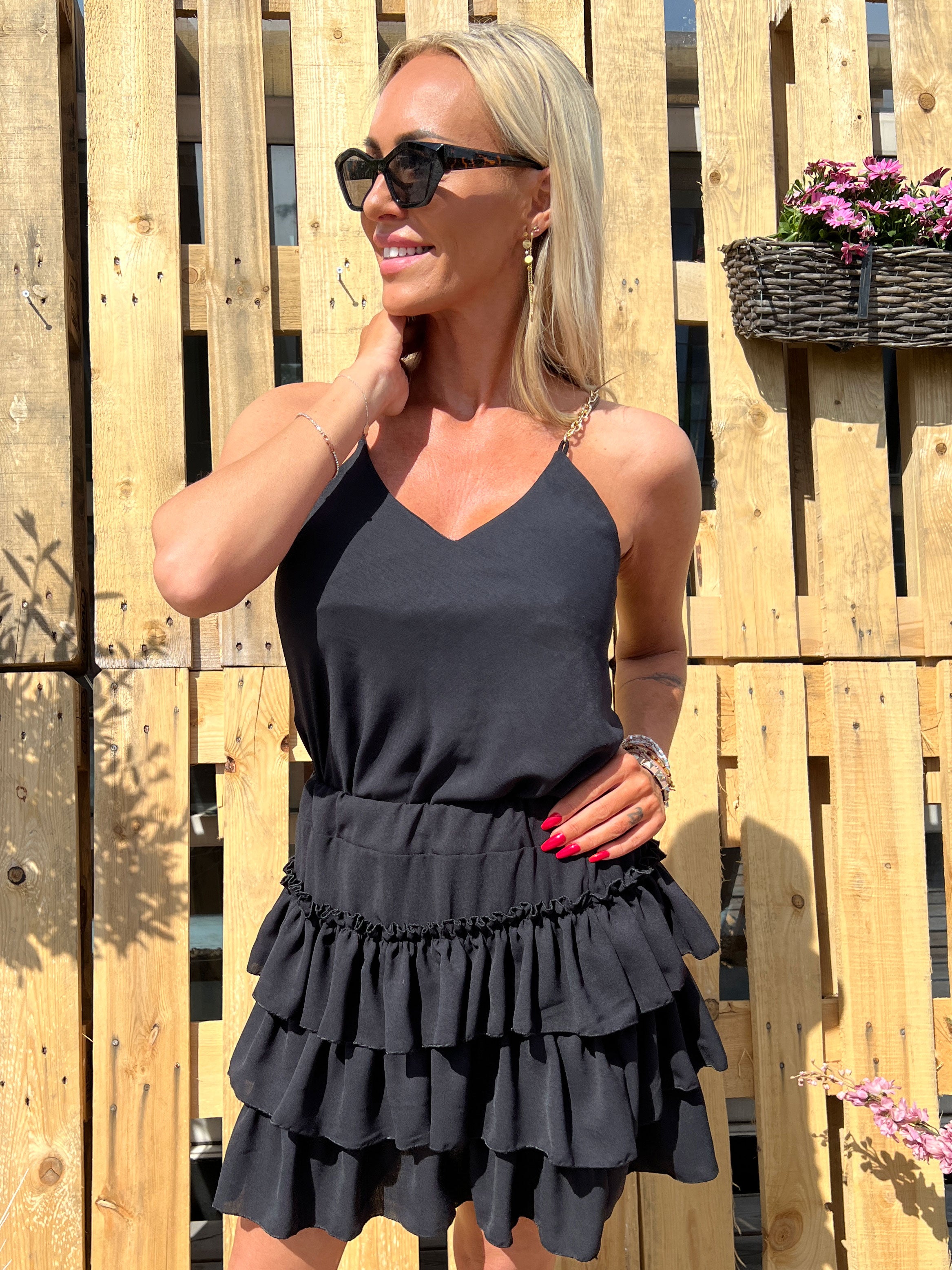 Nina - Rufsig kjol med elastisk kant